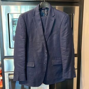 Tommy Hilfiger Men’s Linen Suit—Navy 40 S